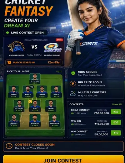 Lottery Sambad (lottery sambad) fantasy cricket & matchday visual 3
